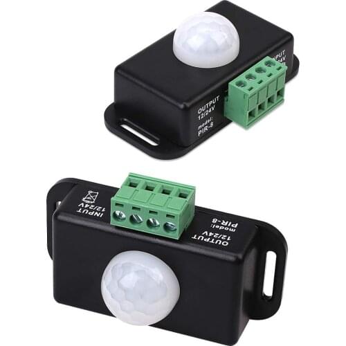 DC 12V-24V 8A Infrared PIR Motion Sensor Switch 120 Degrees Automatic for LED Light 5 ~ 8 M Infrared Motion Sensor Detector