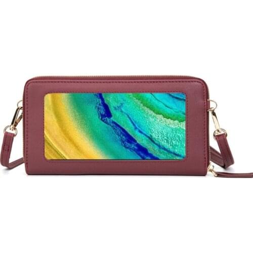Touch-Screen Phone Purse for Women RFID Blocking Crossbody Wallet Shoulder Bag LX9F