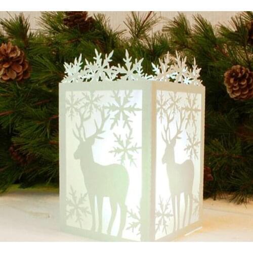 Merry Chirstmas dear Dies Scrapbooking Metal Cutting Dies lantern craft die cut For Paper Card making Embossing Stamps and dies