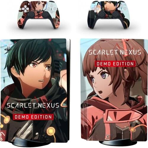 Red PS5 Standard Disc Edition Skin Sticker Decal Cover for PlayStation 5 Console & Controller PS5 Skin Sticker Vinyl