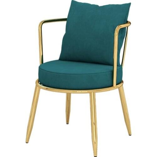 TT Nordic Single Sofa and Tea Table Combination Leisure Chair Leather Sofa Seat Small Apartment Stone Plate round Side Table