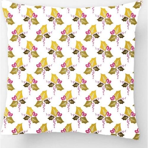 Christmas Poinsettia Green Pattern Throw Pillow Case Decorative Cushion Cover Pillowcase Customize Gift By LVSURE For Sofa Seat