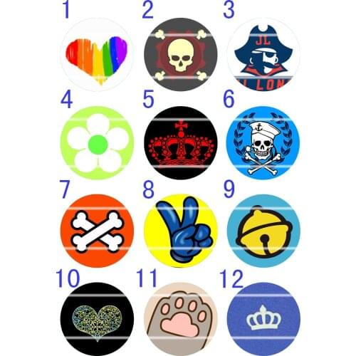 Handmade 10mm~30mm Colorful picture Round Glass Cabochons for Necklace Decoration and Phone Chain Accessaries 60 /pcs-705