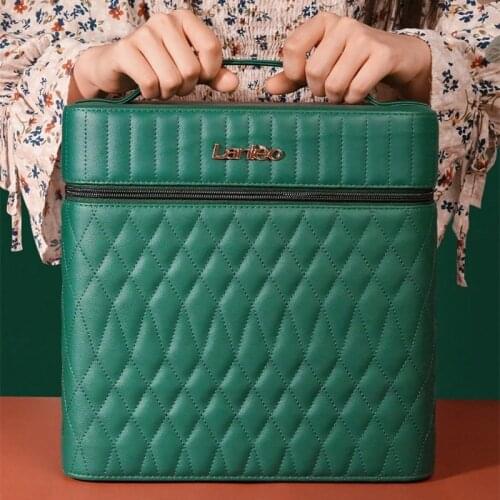 2021 New Cosmetic Bag Waterproof PU Leather Large Capacity Fashion Travel Out Cosmetic Case For Women