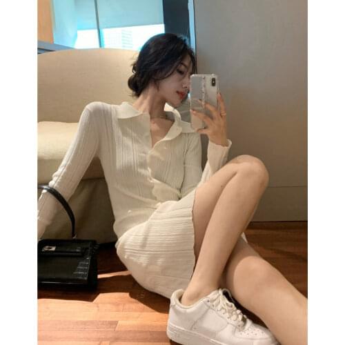 Модные трикотажные платья Syeazeam China At AliExpress