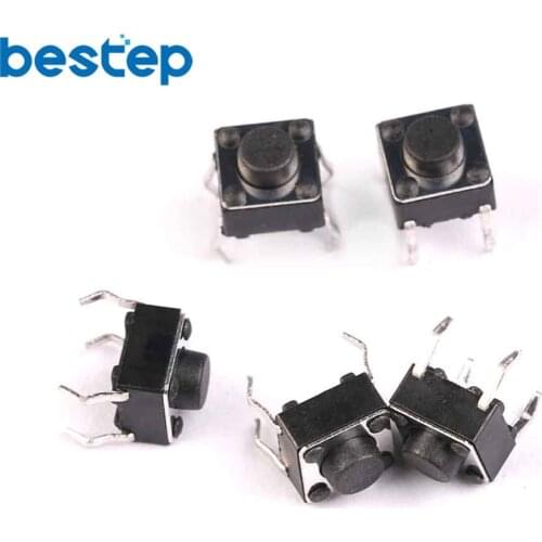100PCS Tactile Tact Mini Push Button Switch Micro Switch 6*6*5mm Momentary