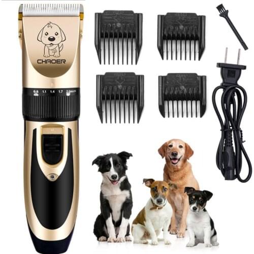 Rechargeable Low-noise Dog Hair Trimmer Electrical Pet Hair Clipper Remover Cutter Grooming Pets Haircut Tondeuse Pour Chien 30d