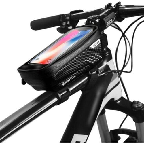 Waterproof Bicycle Bag Frame Front Top Tube Cycling Bag Reflective Phone Case Touchscreen Bag Bike Handlebar Bags