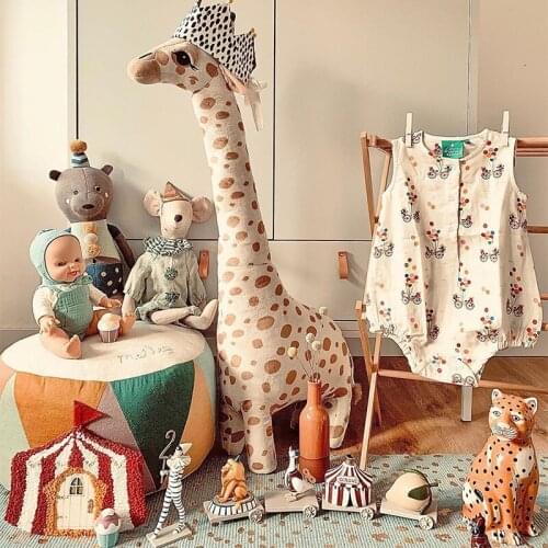 67cm Giraffe Plush Toy Creative Cute Cartoon Doll Babys Companion Doll Plush Toy for Childrens Birthday Christmas Gift Giraffe