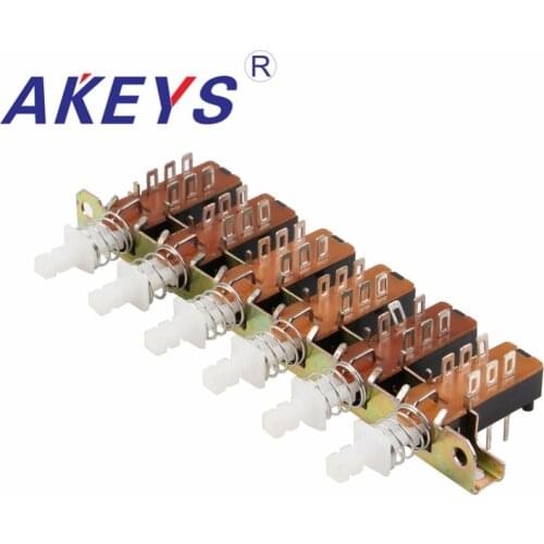 1 PC PBS-22H18-15-6 6pins KAN5H 6- wire Straight key switch
