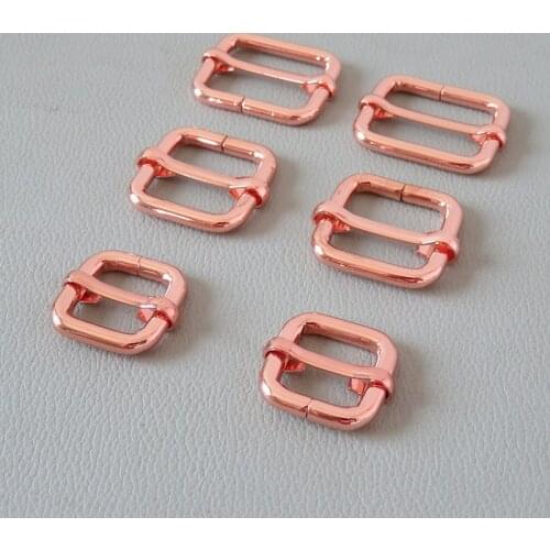 100cs/Lot Bags Backpack Handbag Straps Loop Metal Adjusters Buckles Hardware Slider for Dog Pet Collar Garment Leather Clasp