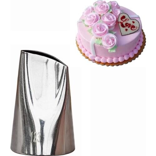 #123 Tulip Stainless Steel Flower Icing Piping Nozzles Pastry Tips Fondant Cup Cake Baking Tool KH109