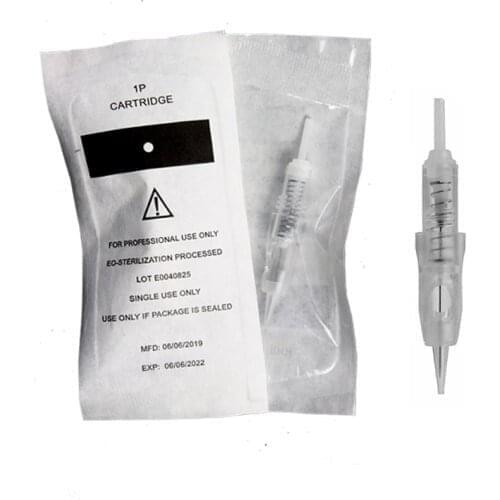 20pcs Cartridge Tattoo Needles Disposable Sterilized Permanent Makeup Cartridge Needles Tips For Eyebrow Lip Agulha Easy Click