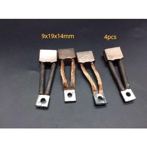 4pcs 9x19x14mm 212 high copper carbon brush for car starter motor