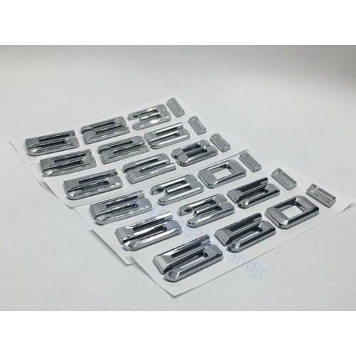 523I 525I 528I 530I 535I Letter Number ABS Silver chrome Emblem Badge car sticker accessories for BMW 5 series 550 E46 E90 F30