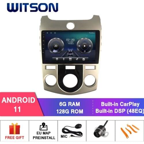 WITSON Android 10.0 CAR DVD SYSTEM for KIA FORTE 2008-2012 (Manual Air- Conditioner version) car dvd player link/DAB support