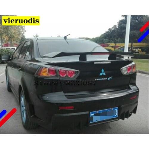 Car Rear Trunk Lip Spoiler Wing Black For Mitsubishi Lancer Evo X 10 2008-2017
