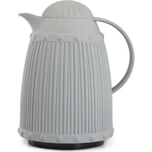 Large capacity leak proof tea coffee cup thermos bottle with holder acrylic and glass material 1 L thermo bottle Baroque Style T