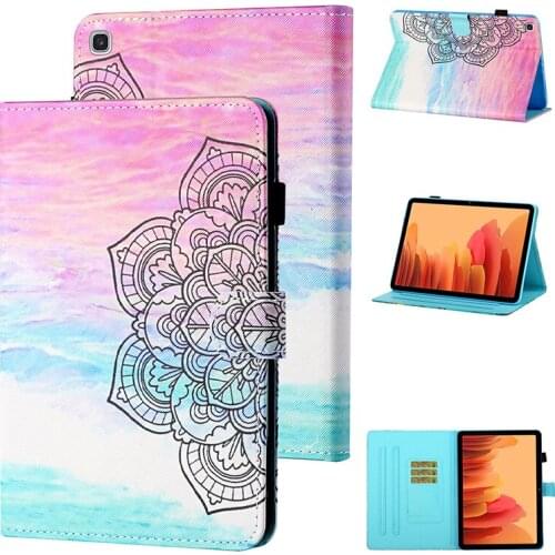 Flip PU Leather Case with Pen Holder for Samsung Galaxy Tab A7 T500 T505 T590 T595 S6 Lite 10.4 P610 P615 Smart Cover