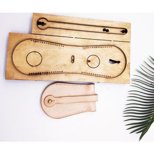 Designer leather craft car key organizer bag die cutting knife template mould hand machine punch tool set