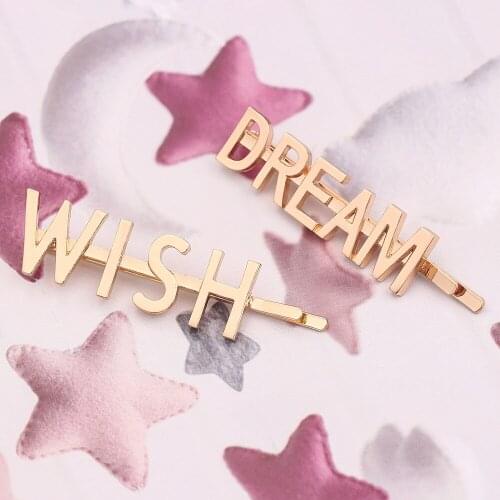 DOREMI 2020 New Stainless Steel Custom Name Hair Clips with Your Name