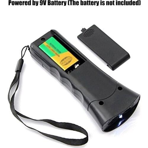 Double Ultrasonic Dog Chaser Anti Barking Stop Bark Pet Training Device Handheld LED Infrared Dog Repeller Control Trainer