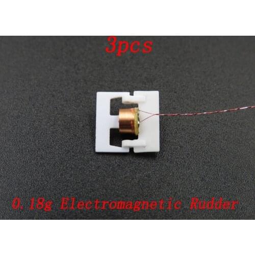 3pcs 0.18g Electromagnetic Rudder Micro Magnetic Actuator Mini Airplane Servo Use 1S Lipo 3.7V for RC Model DIY Aircraft Server