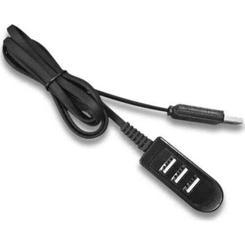 1 Pcs Plug Play 0.3m/1.2m Hub Cable USB2.0 Hub With Power Adapter Mini USB axis For Laptop PC Notebook Extend Cable USB Hub Data
