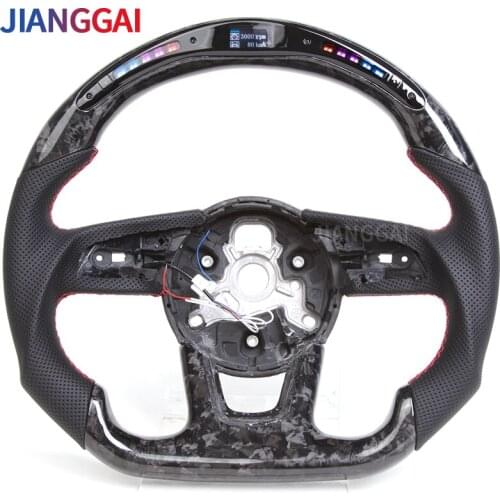 Forge Steering Wheel Fit For Audi RS3 RS4 RS5 S3 S4 S5 2016-2020 Models LED Shift Sport Wheel