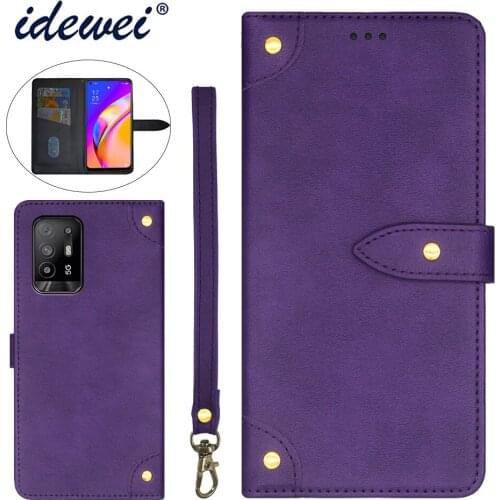 Applicable to OPPO A94 5G mobile phone case fold bracket function protection leather case phone case funda capa co