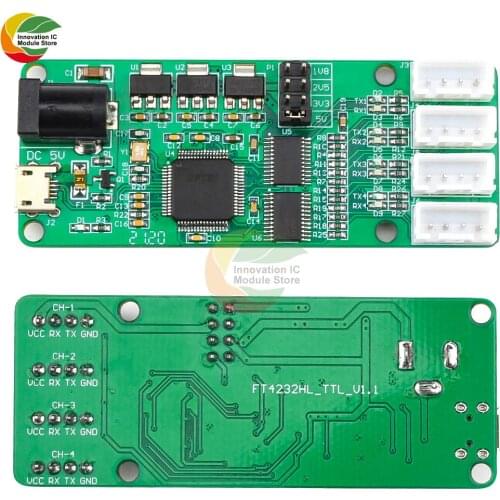 Ziqqucu FT4232-4TTL USB to 4-way TTL module UART serial port module
