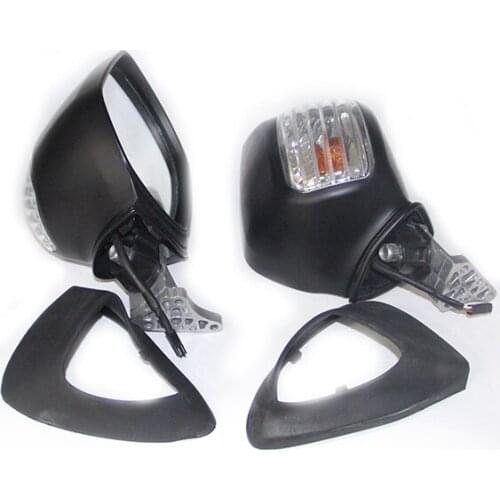 Motorcycle Rear View Mirrors Clear Lens BulbTurn Signals For Honda Goldwing 1800 F6B 2013-2017