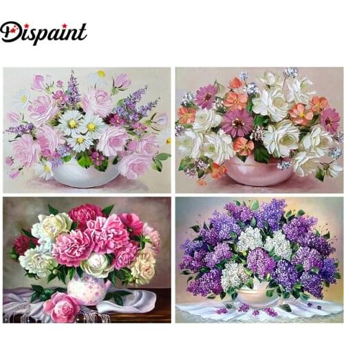 Dispaint Full Square/Round Drill 5D DIY Diamond Painting "Flower color landscape" 3D Embroidery Cross Stitch 5D Home Decor Gift