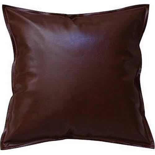 Multiple Sizes Pillow Covers PU Leather Cushion Cover Solid Color Pillowcases For Home Hotel Decorative Cover Pillow Throw Sofa
