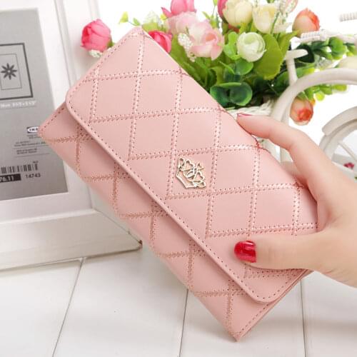 New Large Capacity Women Pu Leather Wallets Female Long Hasp Purses Ladies Portable Clutch Fashion Money Bag Coin Card Holders