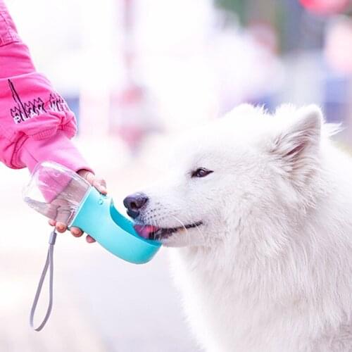 Portable Dog Water Bottle Pet Cup Drinking Puppy Travel Bottles Outdoor Water Bowl Cat Food Feeding Walking Pet Water Bowls