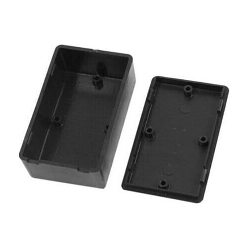 Instrument Case Plastic Electronic Project Box Electrical Supplies 1 PCS 100x60x25mm Black Connector DIY Enclosure