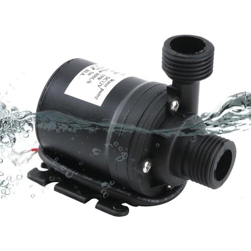 BORUiT Ultra Quiet Mini Submersible Water Pump 5M 800L/H DC12V Home Garden Ilter Fish Pond Aquarium Water Fountain Pump Tank