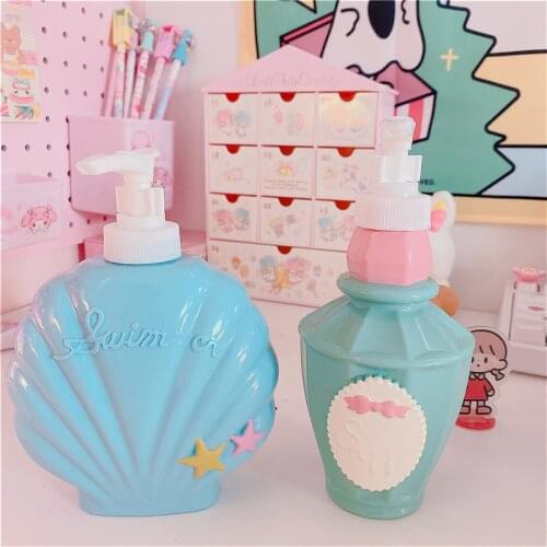 Shell Shape Portable Pumping Soap Dispenser Bathroom Sink Shower Gel Shampoo Lotion Liquid Hand Soap Bottle Container