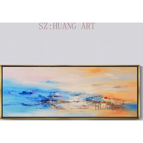 Hand painted Premium gift promotional wholesale oil painting modern abstract design home goods decor