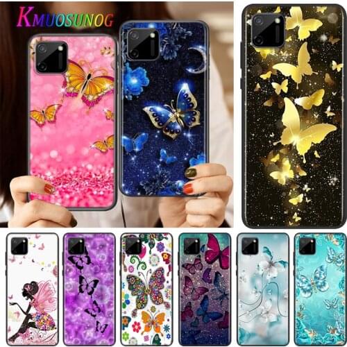 Butterfly Flower Mandala Silicone Cover For Realme V15 X50 X7 X3 Superzoom Q2 C11 C3 7i 6i 6s 6 Global Pro 5G Phone Case