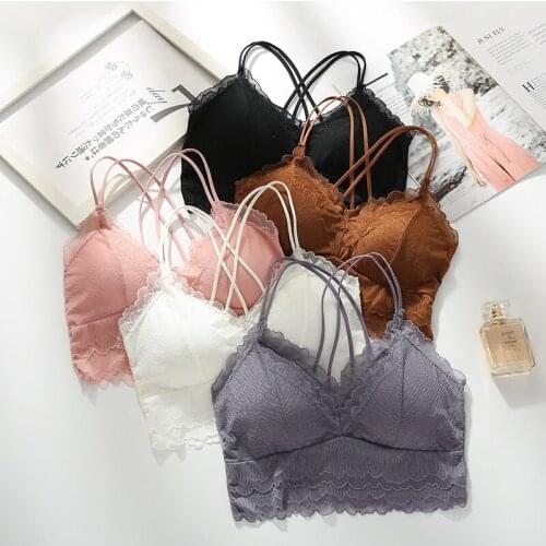 Sitonjwly 2020 Summer Bralette Lace Bra Womens Underwear Push up Bra Sexy Lingerie Female Brassiere Womensoutien Gorge