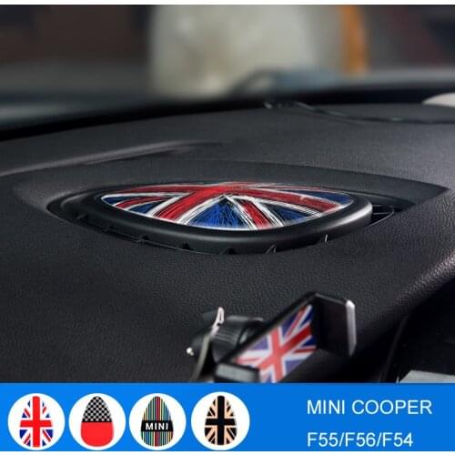 Union Jack Center Air Outlet 3D Dedicated Cover protect Sticker Decal for MINI COOPER F54 F55 F56 Clubman Interior Accessories