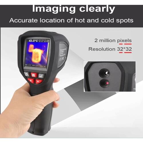 ET691 2.4 inch TLT LCD Infrared Thermal Imager Camera Floor Heating Detector Temperature Imaging Imager 2million Pixels 8GB micr