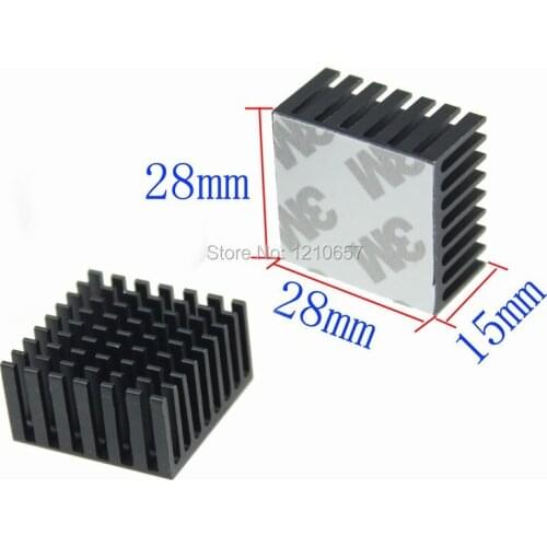 100 pieces lot Aluminum Heatsink For Chip CPU GPU VGA RAM IC LED Heat Sink Radiator Cooler Cooling