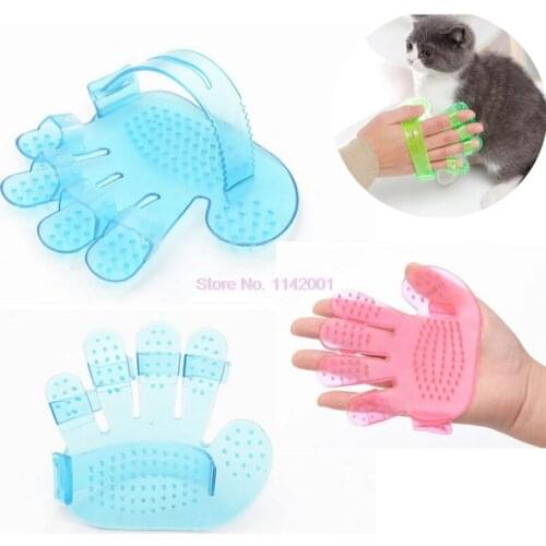 200pcs Pet Cat Grooming Comb Five Finger Pet Bath Brush Cat Dog Shower Massager Pet Grooming Deshedding Glove