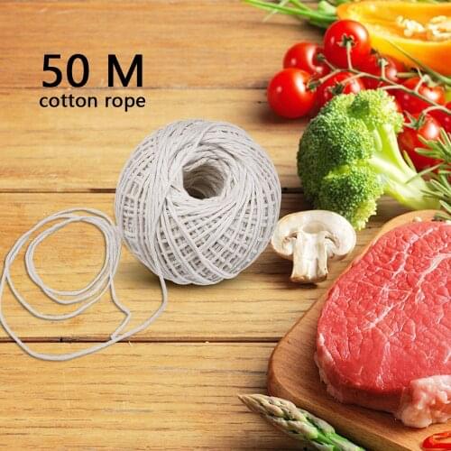 110-feet Cooking Tools Butchers Cotton Twine Meat Prep Trussing Turkey Barbecue Strings Meat Sausage Tie Rope Cord Valentines