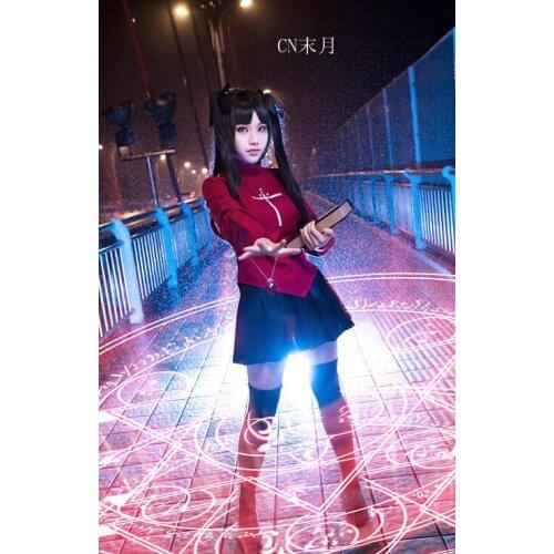Free Shipping Fate stay night Zero Rin Tohsaka Cosplay Costume Customized