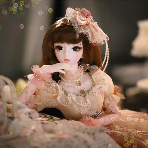 DBS 1/3 BJD Dream Fairy doll mechanical joint body brown hair blonde hair British style official makeup outfits shoes SD anime