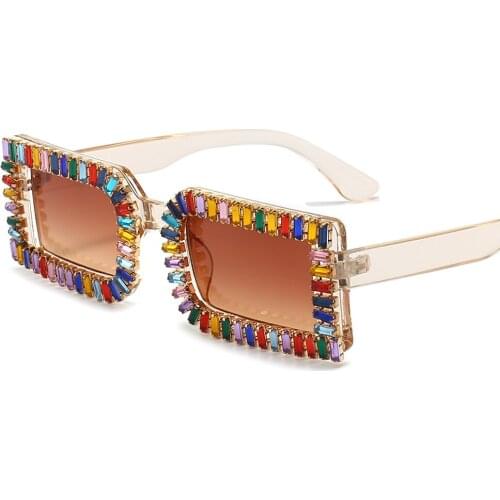 Diamanten Ingelegde Zonnebril Grensoverschrijdende Cotillion Party Zonnebril Europese En Amerikaanse Mode Tonen Prachtige Diaman